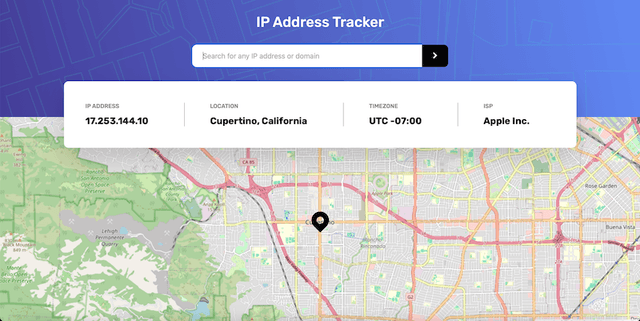 IP Address Tracker